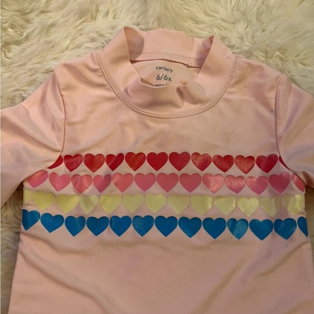 Carter's Girls Rashguard 6-6X - Picture 3 of 4